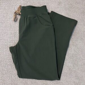 Figs Kade Cargo Scrub Pant - color moss